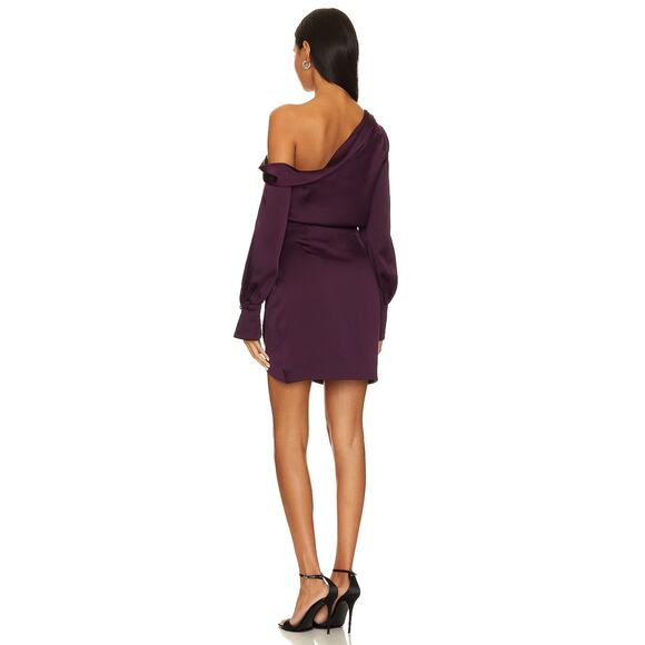 Jonathan Simkhai Cameron Dress Draped Cold Shoulder Classy Party Statement Sz 6 - Picture 3 of 11